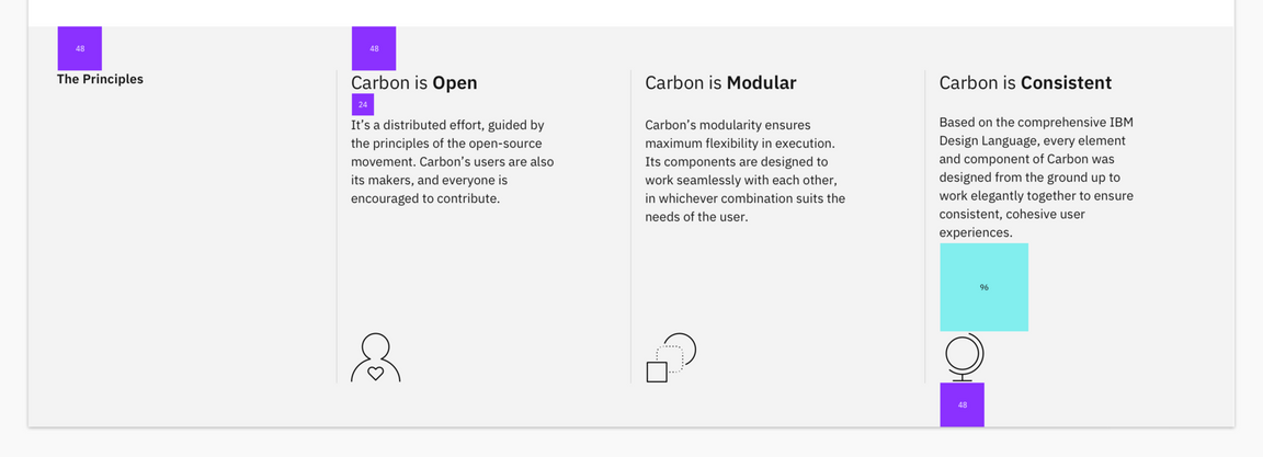 Info section spacing Info section spacing